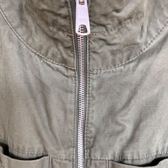 Old Navy Army Green Utility Jacket size S Draw String - Picture 7 of 12